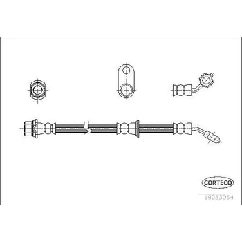 Brzdová hadice Brzdová hadice CORTECO 19033054
