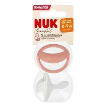 NUK 175312 Smoczek uspokajający silikonowy 0-9m Mommy Ful 2 szt czerwony