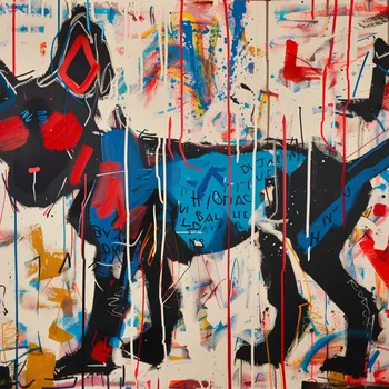 Plakát Plakát Městský Pes bez rámu 50 x 50 cm