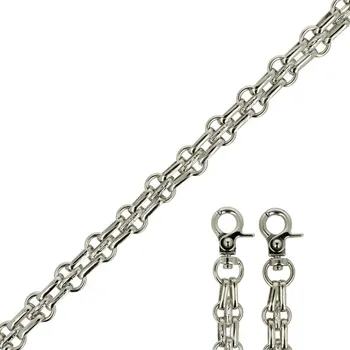 Řetízek Natana 011 stříbrný řetízek na kabelku 110 cm