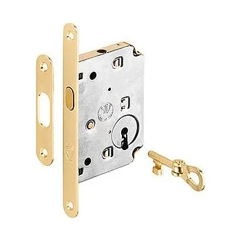 zadlabací zámek Zámek zadlabací posuv BB + klíč mosaz