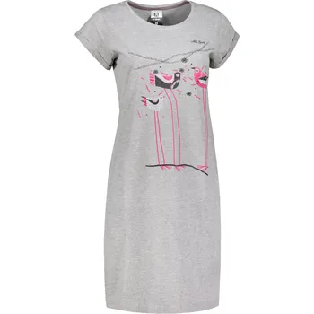 Dámské šaty Dámské šaty ALTISPORT ALW043178 TMAVĚ ŠEDÝ MELÍR S