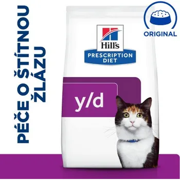 Pro kočku Hill's PD Cat Y/D Thyroid Care Chicken 3kg