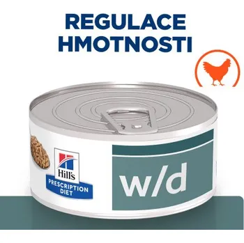 Krmivo pro kočku Hill's PD Cat W/D Diabetes&Weight Loss Chicken Stew konz. 156g