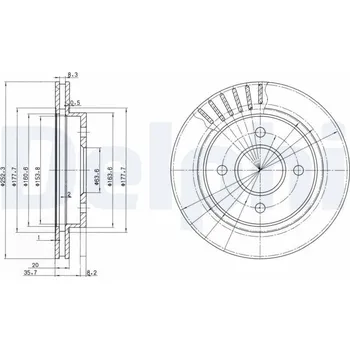 Brzdový kotouč Brzdový kotouč DELPHI BG2700