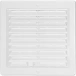 Větrací mřížka 200x200 mm bílá uzavíratelná