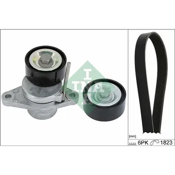 Sada žebrovaných klínových řemenů Schaeffler INA 529 0366 10