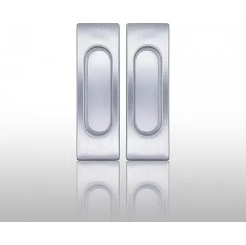 Dveřní kování Úchytka 3663 bez otvoru pár OCS chrom matný