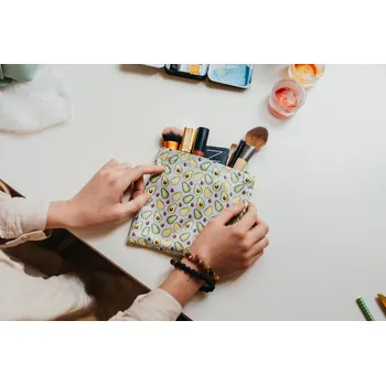 Penál ePiPí Taštička čtverec - Avokádo Barva zipu: hnědá