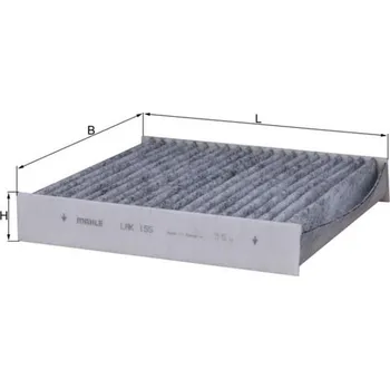 Ventilátor topení a klimatizace Filtr, vzduch v interiéru MAHLE LAK 155