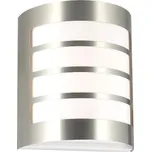 Prezent TOLEDO venkonví nástěnné svítidlo 1x E27 15W bez zdroje 20cm IP44, nerezová ocel