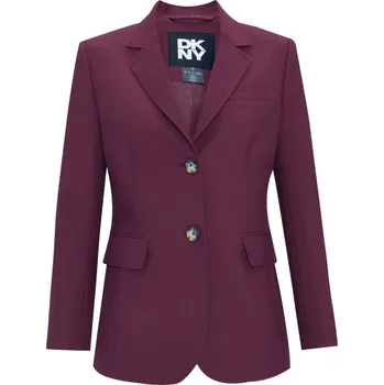 Dámské sako BLEJZR DKNY SINGLE BREAST BLAZER BURGUNDY