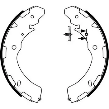 Brzdová čelist Sada brzdových čelistí BOSCH 0 986 487 758