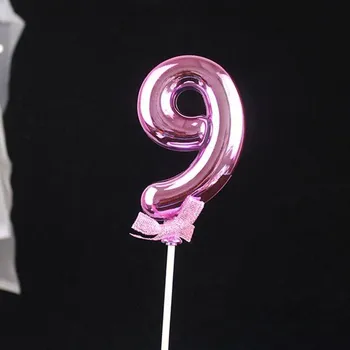 Cakesicq, Čína Zápich do dortu růžový číslo 9 - Cakesicq | Cukrářské potřeby