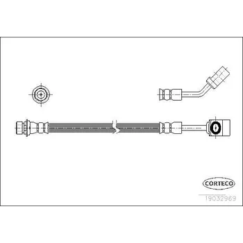 Brzdová hadice Brzdová hadice CORTECO 19032969