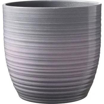 Květináč Keramický květináč Bergamo lesklý 24 cm levandulový