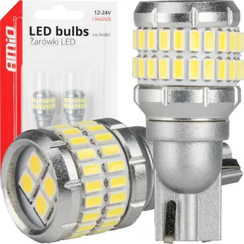 Autodoplněk LED žárovky CANBUS T15 W16W 48SMD 4SMD 3014 3030 Bílá 12V 24V