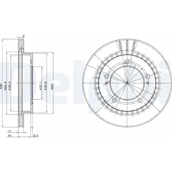 Brzdový kotouč Brzdový kotouč DELPHI BG3158