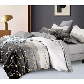 Povlečení NOVINKA 2025 ! LUXUSNÍ BAVLNĚNÉ POVLEČENÍ TALODE na 2 postele 140x200/70x90 - ATHÉNA BLACK