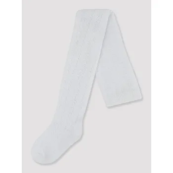 Dívčí tričko NOVITI RB008-G-01 Rajstopy bawełna ażurowe białe 92/98