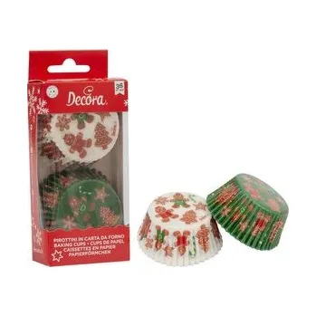 Papírové košíčky na muffiny 36ks vánoční - Decora