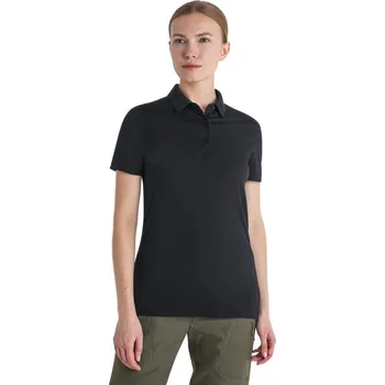 polo tričko s krátkým rukávem ICEBREAKER W Mer 150 Tech Lite III SS Polo BLACK - XL