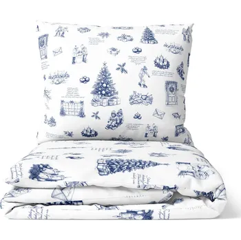 Povlečení DARRÉ Vánoční koledy bílé 140 x 220 cm