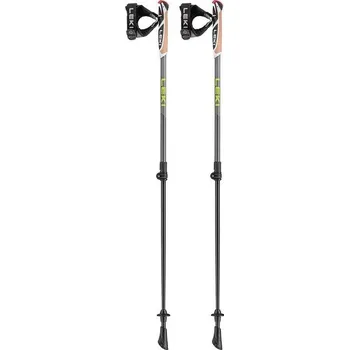Nordic walkingová hůl LEKI Spin Shark SL Silvergray/Dark Anthracite/Lime 100-130 cm
