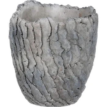 Biokrb Betonový obal na květináč Pau světle šedá, 15 x 16,5 cm