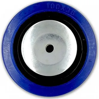 Nábytkové kování Rolna ND kolečko modrá guma 100 mm 002817