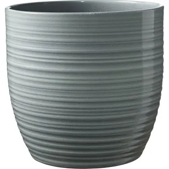 Květináč Keramický květináč Bergamo lesklý 19 cm mátový