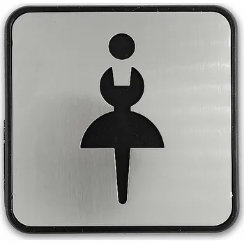 Piktogram DÁMY nerez 032292