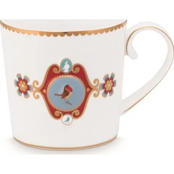 Pip Studio hrnek Love Birds bílý, 150 ml