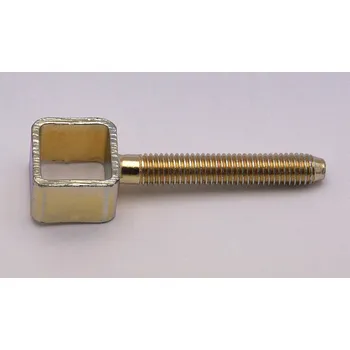 Okenní klika Skoba okenní k zašroubování 20x20x15 M8x50 6598 žlutý zinek