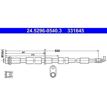 Brzdová hadice Brzdová hadice ATE 24.5296-0540.3