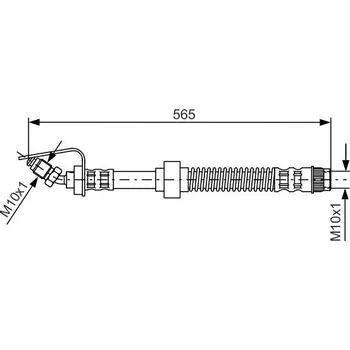 Brzdový systém Brzdová hadice BOSCH 1 987 476 906
