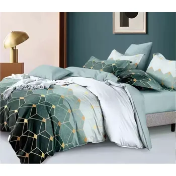 Povlečení NOVINKA 2025 ! LUXUSNÍ BAVLNĚNÉ POVLEČENÍ TALODE na 2 postele 140x200/70x90 - ATHÉNA GREEN