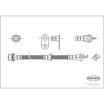Brzdová hadice Brzdová hadice CORTECO 19034292