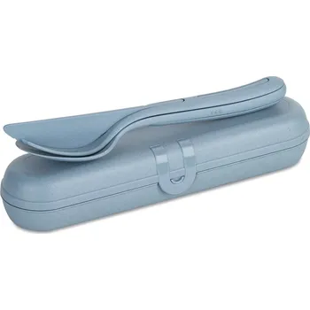 Příbor Koziol Sada příborů s pouzdrem KLIKK READY, KOZIOL, modrá