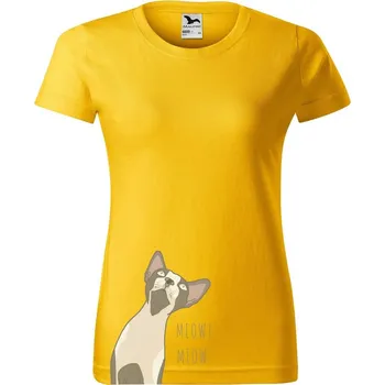 Dámské oblečení DOBRÝ TRIKO Dámské tričko SPHYNX Barva: Žlutá, Velikost: XL