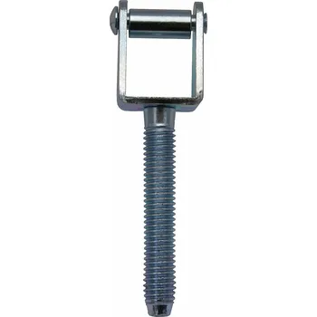 Okenní klika Skoba okenní k zašroubování M8x50 modrý zinek 6603