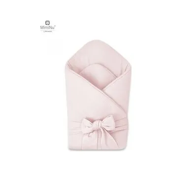 Dětský pokoj KIECZMERSKI Rożek niemowlęcy wiązany MIMINU SOFT 0-3m pudrowy róż