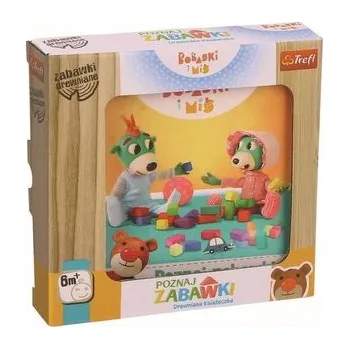Dřevěná hračka Zabawka drewniana - Poznaj zabawki Bobaski i Miś