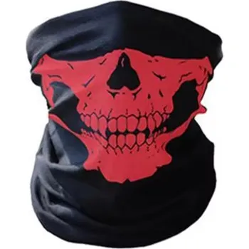 Nákrčník Nákrčník Lebky Rocka Neck Tube Mouth Skull Red