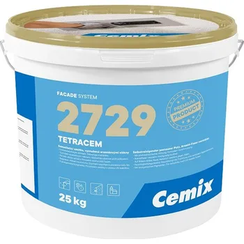 Fasádní barva Cemix 2729 TETRACEM silikonsilikátová omítka rýhovaná 2 mm 25kg