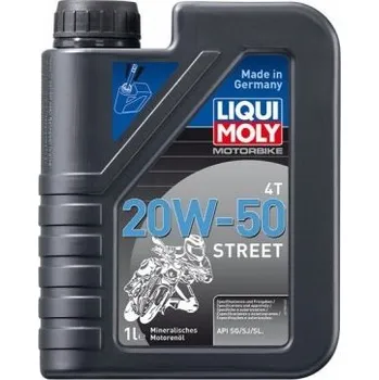 Motorový olej Motorový olej Liqui Moly 1500 MOTORBIKE 4T 20W-50 STREET, 1L