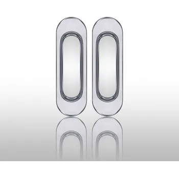 Dveřní kování Úchytka 3665 bez otvoru pár OC chrom lesklý