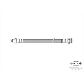 Brzdová hadice Brzdová hadice CORTECO 19025843