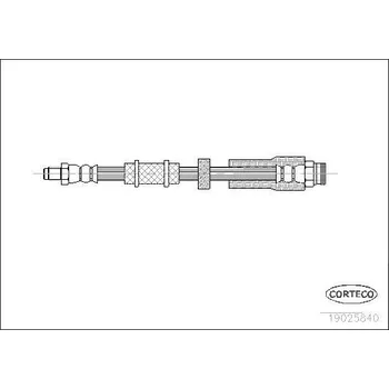 Brzdová hadice Brzdová hadice CORTECO 19025840