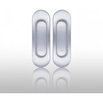 Dveřní kování Úchytka 3665 bez otvoru pár OCS chrom matný